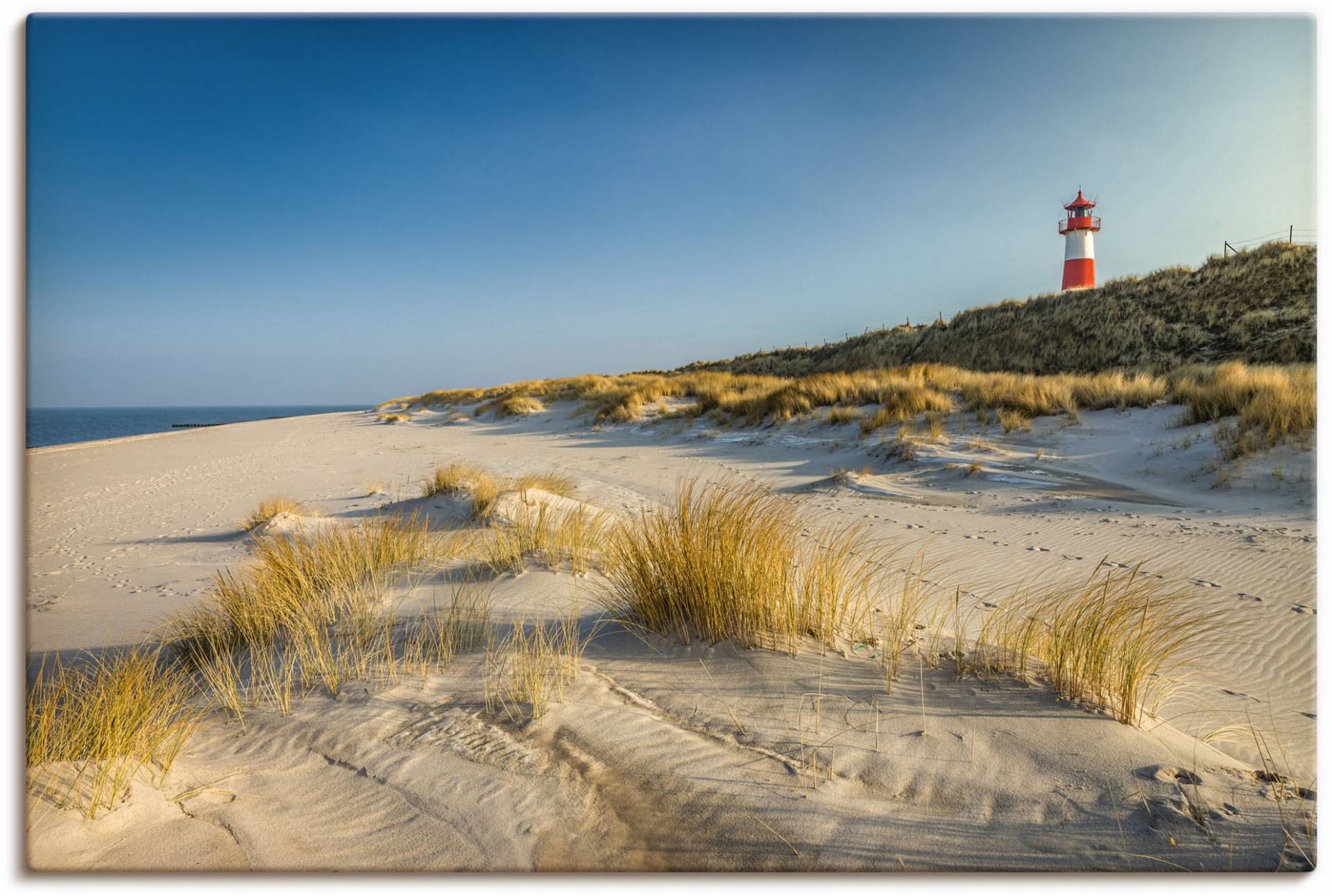 Artland Wandbild »Leuchtturm List-Ost Ellenbogen-Halbinsel«, Strandbilder, (1 St.), als Alubild, Outdoorbild, Leinwandbild, Poster in verschied. Grössen von Artland