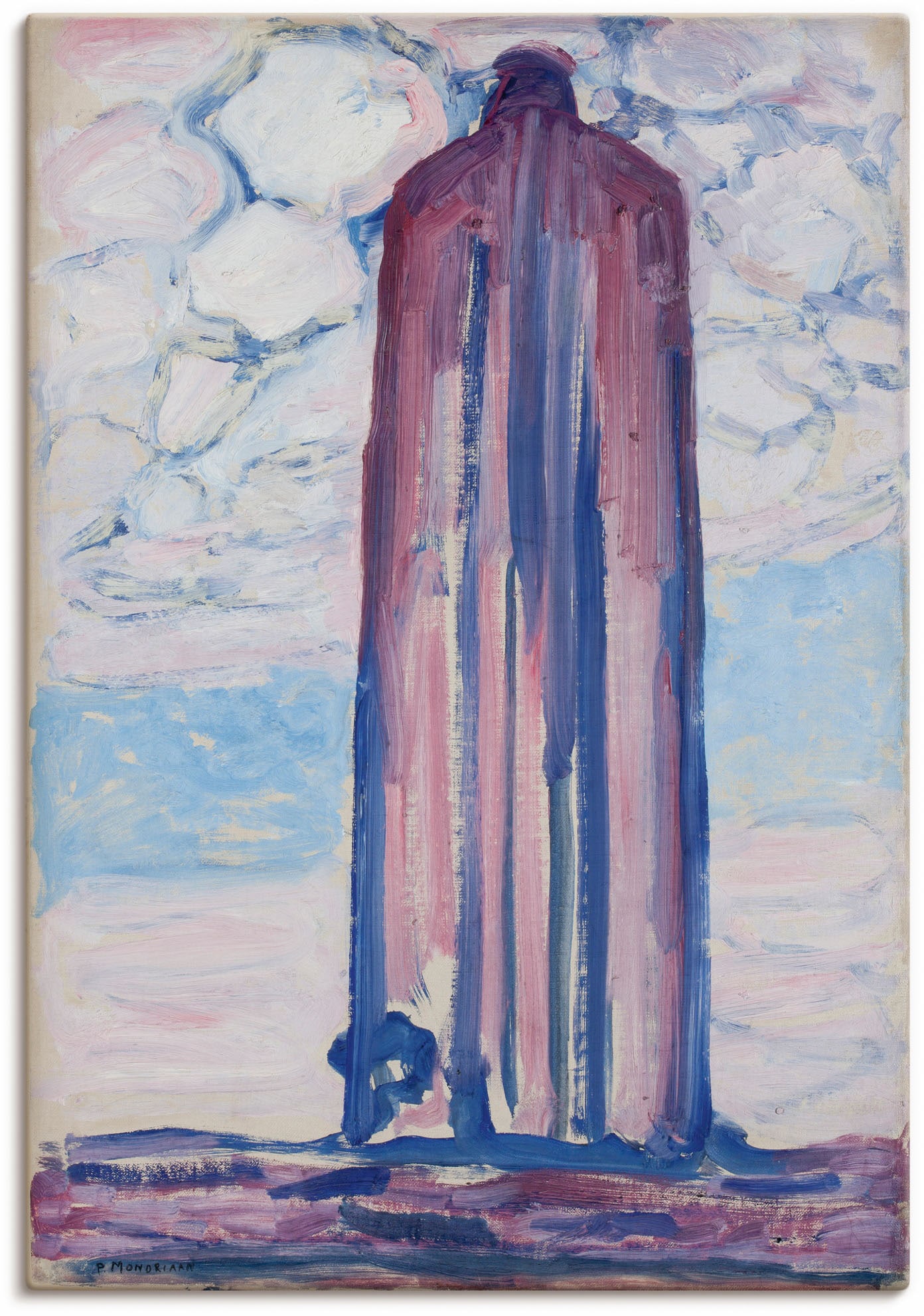 Artland Wandbild »Leuchtturm von Westkapelle mit Wolken«, Gegenstandslos, (1 St.), als Alubild, Leinwandbild, Wandaufkleber oder Poster in versch. Grössen von Artland