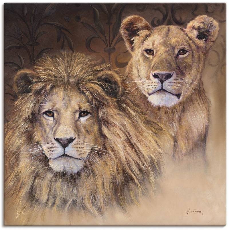 Artland Wandbild »Löwen«, Wildtiere, (1 St.), als Alubild, Outdoorbild, Leinwandbild, Poster, Wandaufkleber von Artland