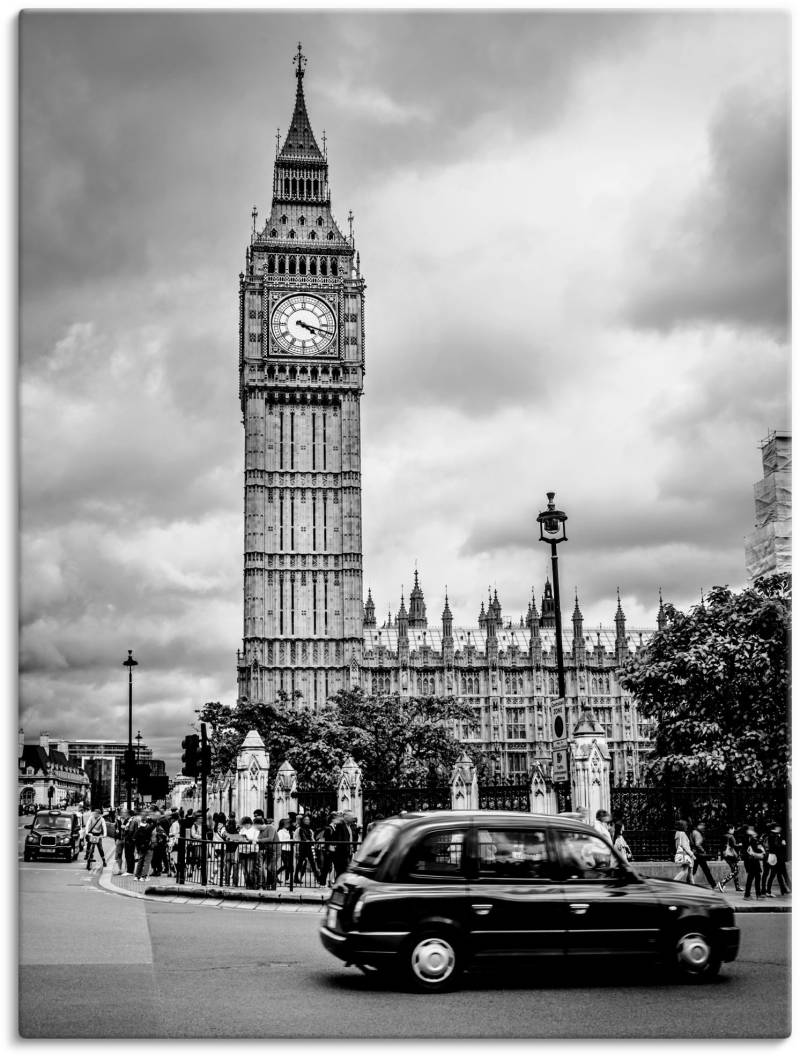 Artland Wandbild »London Taxi und Big Ben«, Gebäude, (1 St.), als Leinwandbild, Poster in verschied. Grössen von Artland