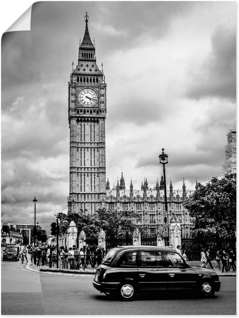 Artland Wandbild »London Taxi und Big Ben«, Gebäude, (1 St.), als Leinwandbild, Poster in verschied. Grössen von Artland