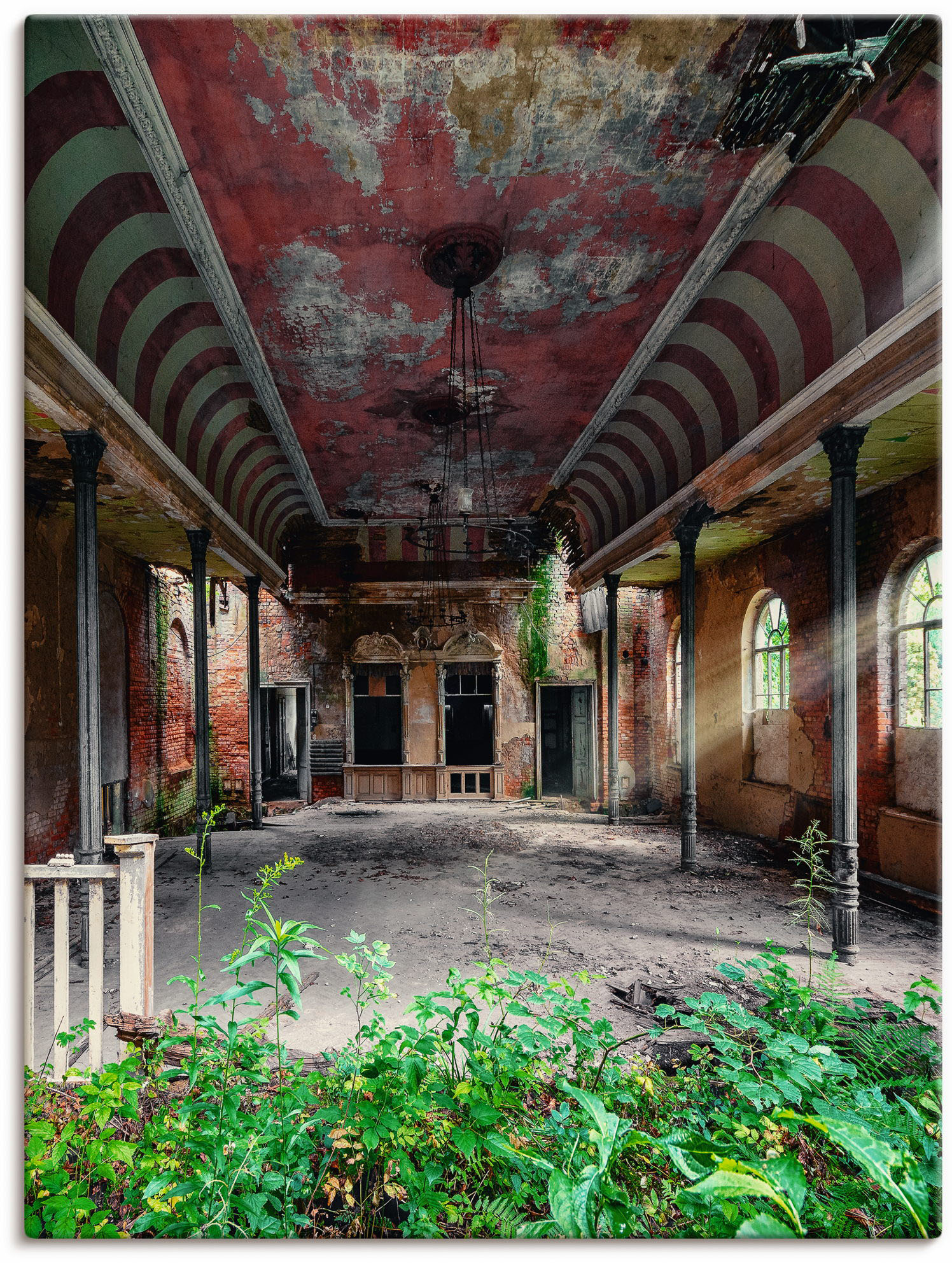 Artland Wandbild »Lost Place - Tanzsaal Ballsaal«, Gebäude, (1 St.), als Alubild, Outdoorbild, Leinwandbild, Poster in verschied. Grössen von Artland