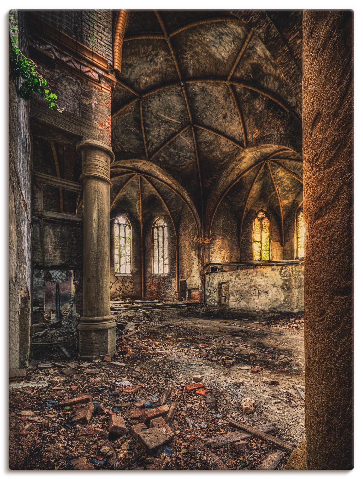 Artland Wandbild »Lost Place - verlassene Kirche II«, Gebäude, (1 St.), als Leinwandbild, Wandaufkleber in verschied. Grössen Artland Wandbild »Lost Place - verlassene Kirche II«, Gebäude, (1 St.), als Leinwandbild, Wandaufkleber in verschied. Grössen von Artland