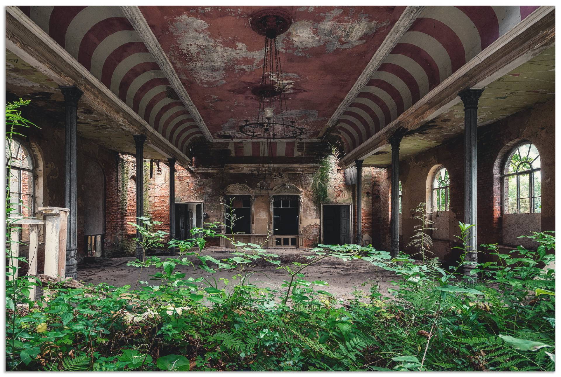 Artland Wandbild »Lost Places - Tanzsaal - verlassen«, Gebäude, (1 St.), als Leinwandbild, Poster in verschied. Grössen von Artland