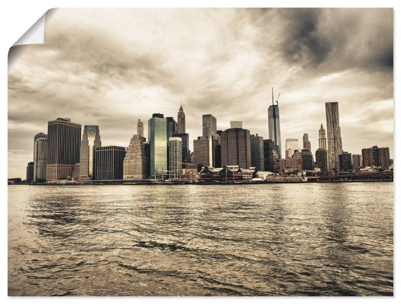 Artland Wandbild »Lower Manhattan Skyline«, Amerika, (1 St.), als Leinwandbild, Poster in verschied. Grössen von Artland