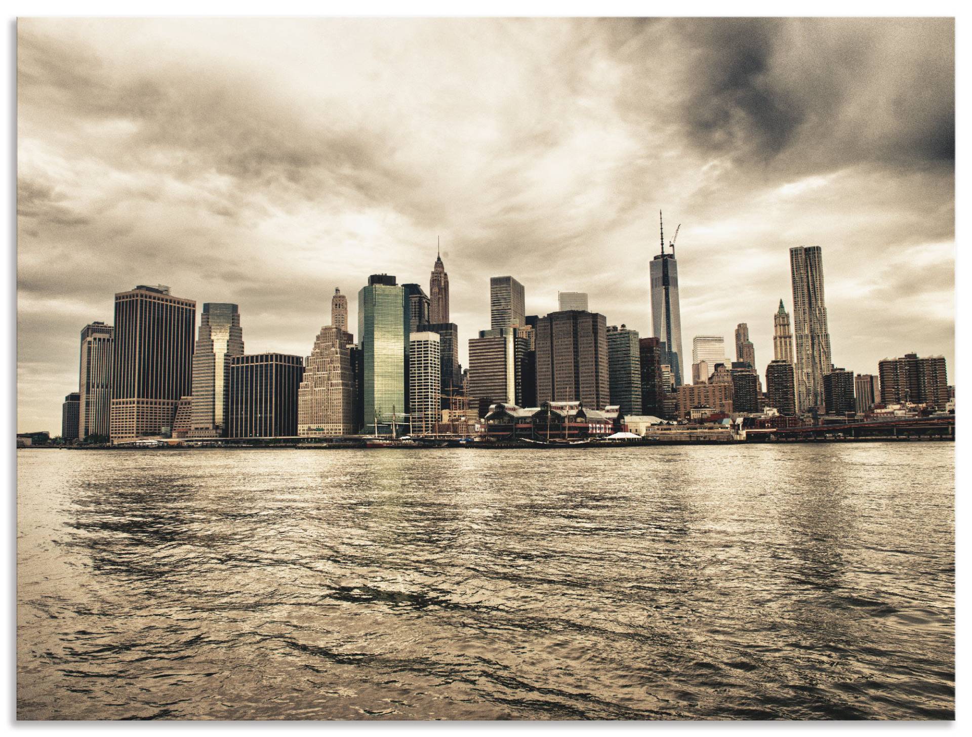 Artland Wandbild »Lower Manhattan Skyline«, Amerika, (1 St.), als Leinwandbild, Poster in verschied. Grössen von Artland