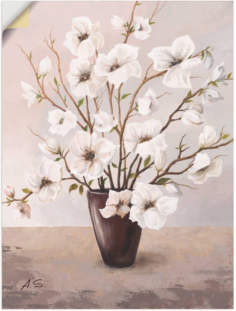 Artland Wandbild »Magnolien«, Blumen, (1 St.), als Leinwandbild, Poster in verschied. Grössen von Artland