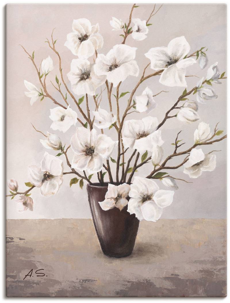 Artland Wandbild »Magnolien«, Blumen, (1 St.), als Leinwandbild, Poster in verschied. Grössen von Artland