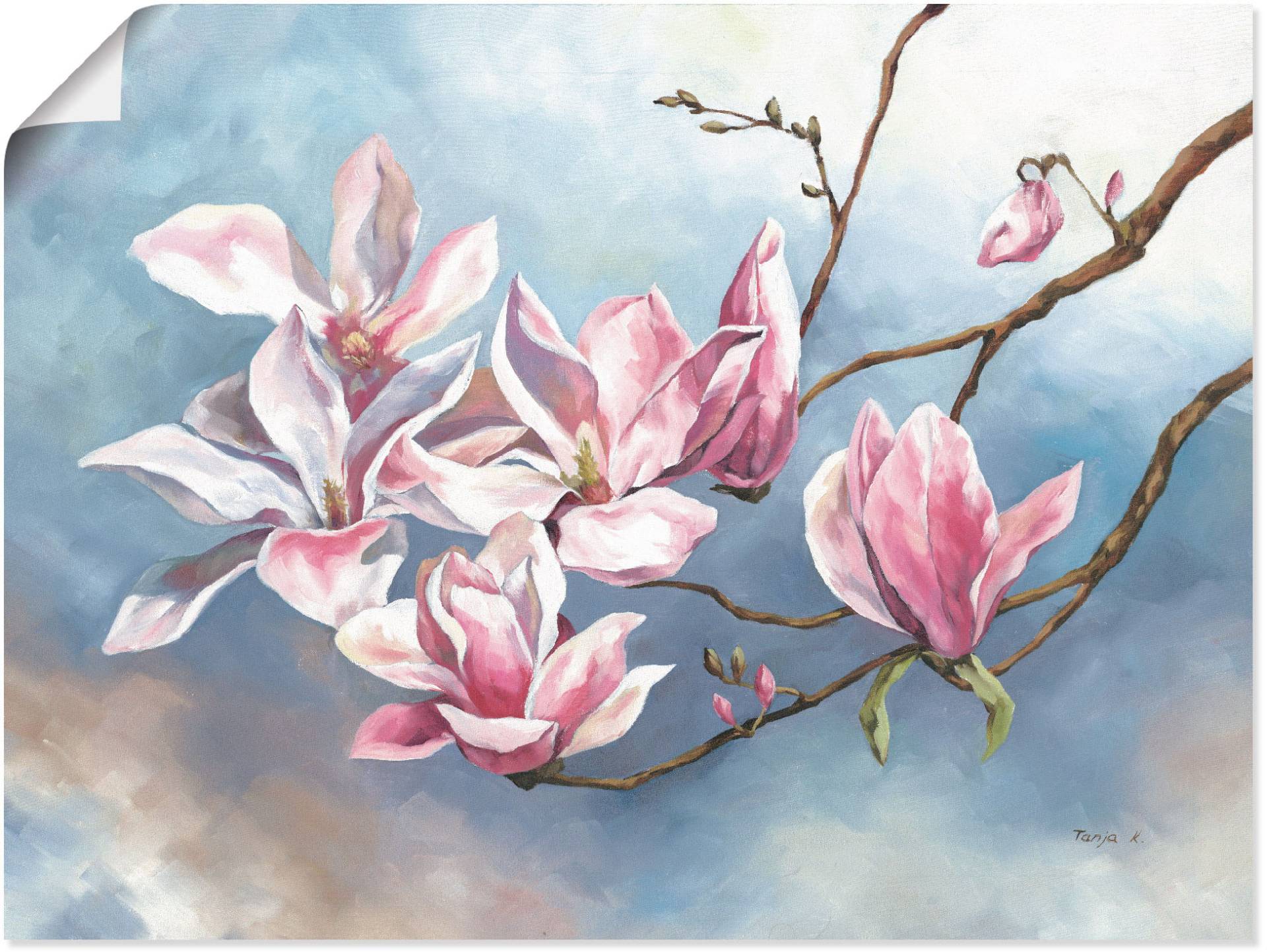 Artland Wandbild »Magnolienzweig«, Blumen, (1 St.), als Alubild, Outdoorbild, Leinwandbild in verschied. Grössen von Artland