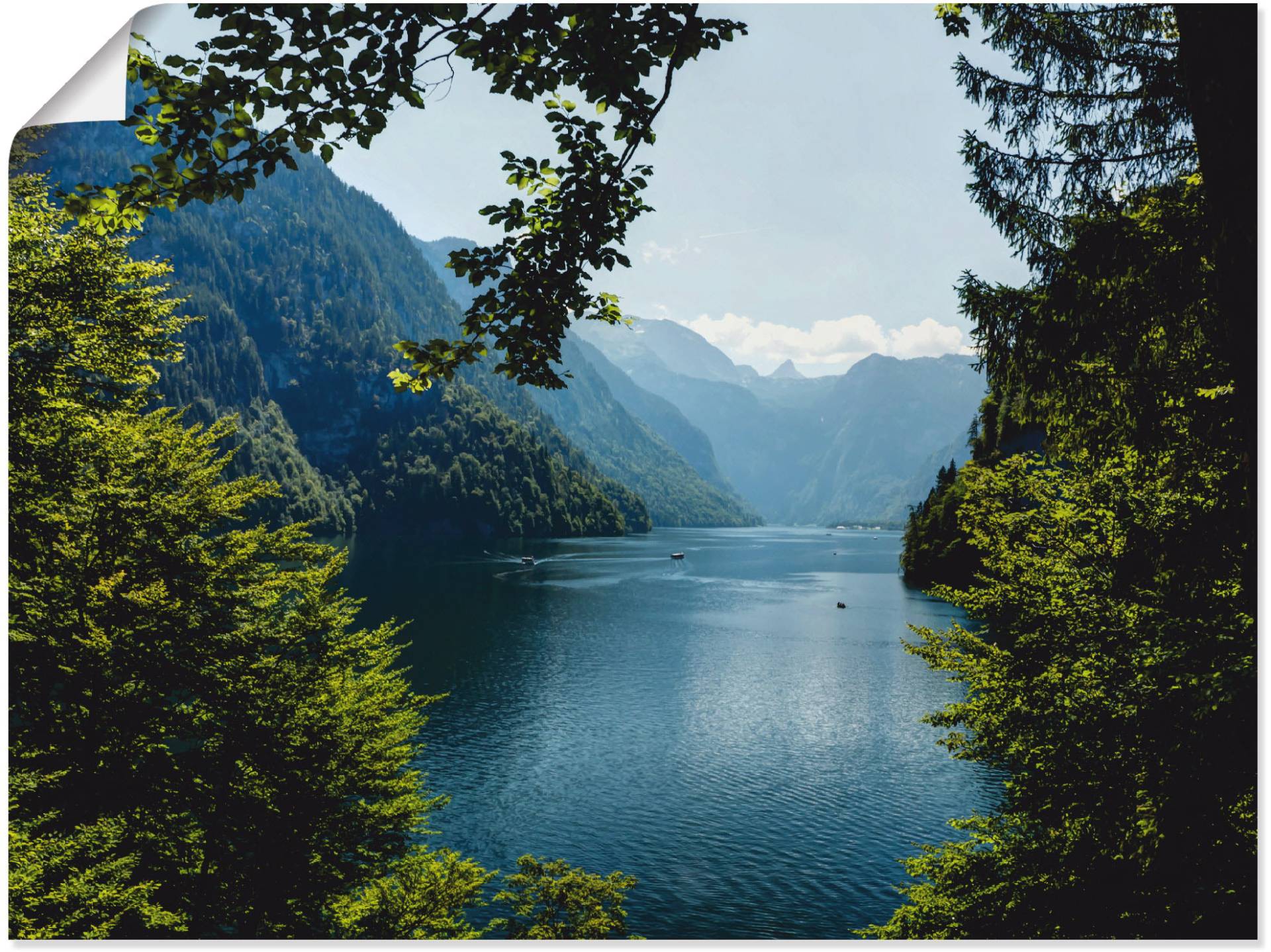 Artland Wandbild »Malerwinkel Königssee- Alpen«, Berge, (1 St.), als Leinwandbild, Poster, Wandaufkleber in verschied. Grössen von Artland