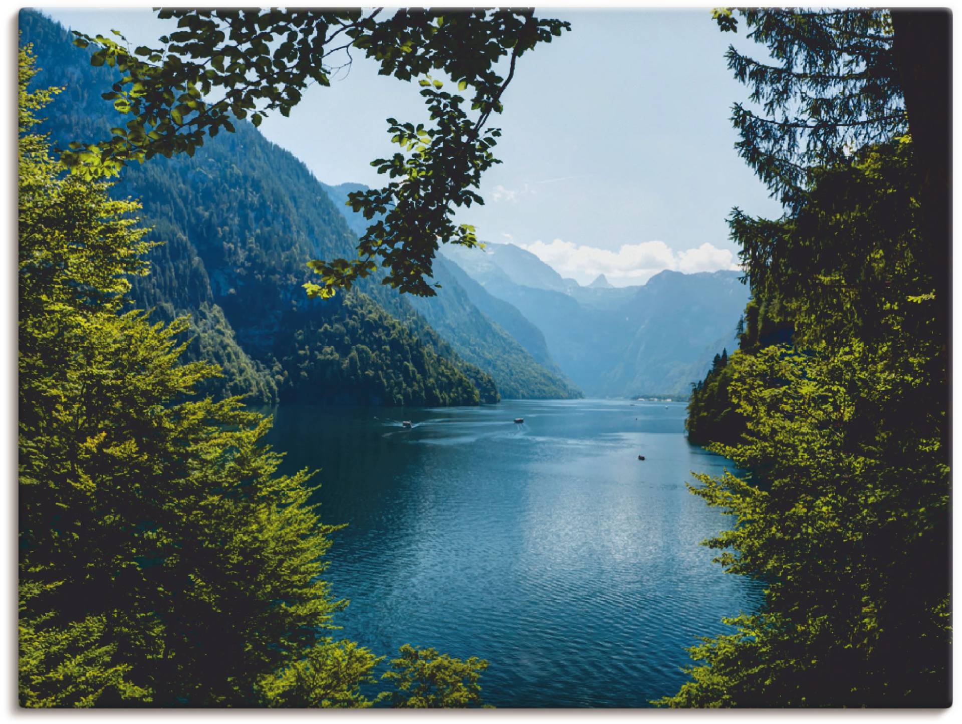 Artland Wandbild »Malerwinkel Königssee- Alpen«, Berge, (1 St.), als Leinwandbild, Poster, Wandaufkleber in verschied. Grössen von Artland