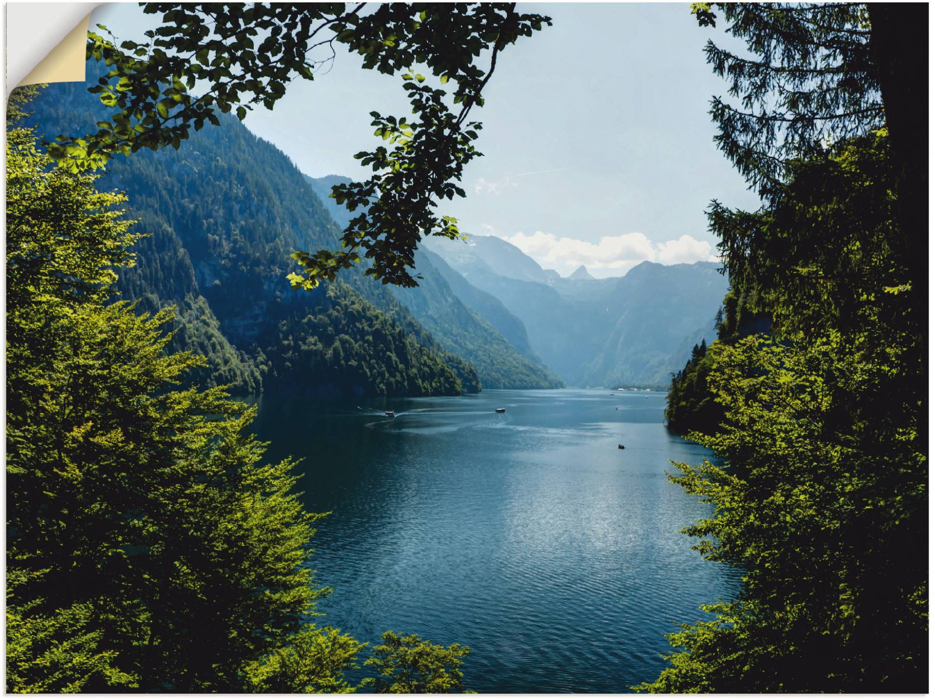 Artland Wandbild »Malerwinkel Königssee- Alpen«, Berge, (1 St.), als Leinwandbild, Poster, Wandaufkleber in verschied. Grössen von Artland