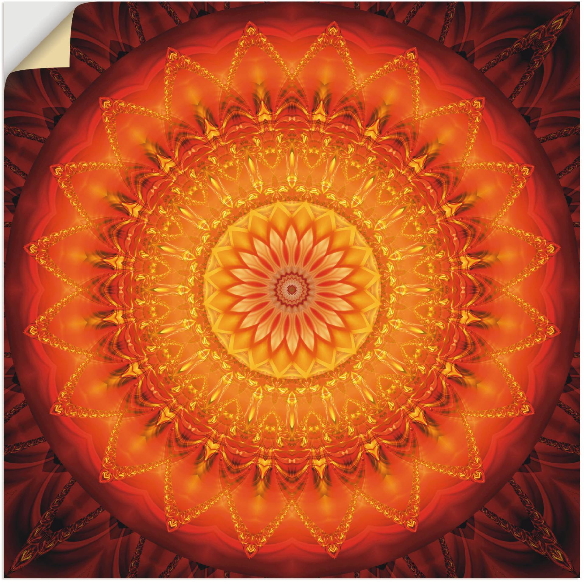 Artland Wandbild »Mandala Energie 1«, Muster, (1 St.), als Leinwandbild, Poster, Wandaufkleber in verschied. Grössen von Artland