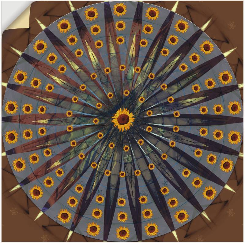 Artland Wandfolie »Mandala - Sonnenblume«, Muster, (1 St.), selbstklebend von Artland