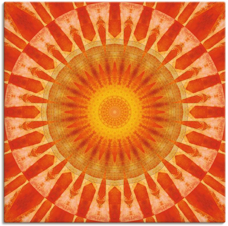 Artland Wandbild »Mandala Sonnenuntergang«, klassische Fantasie, (1 St.), als Leinwandbild, Poster in verschied. Grössen von Artland