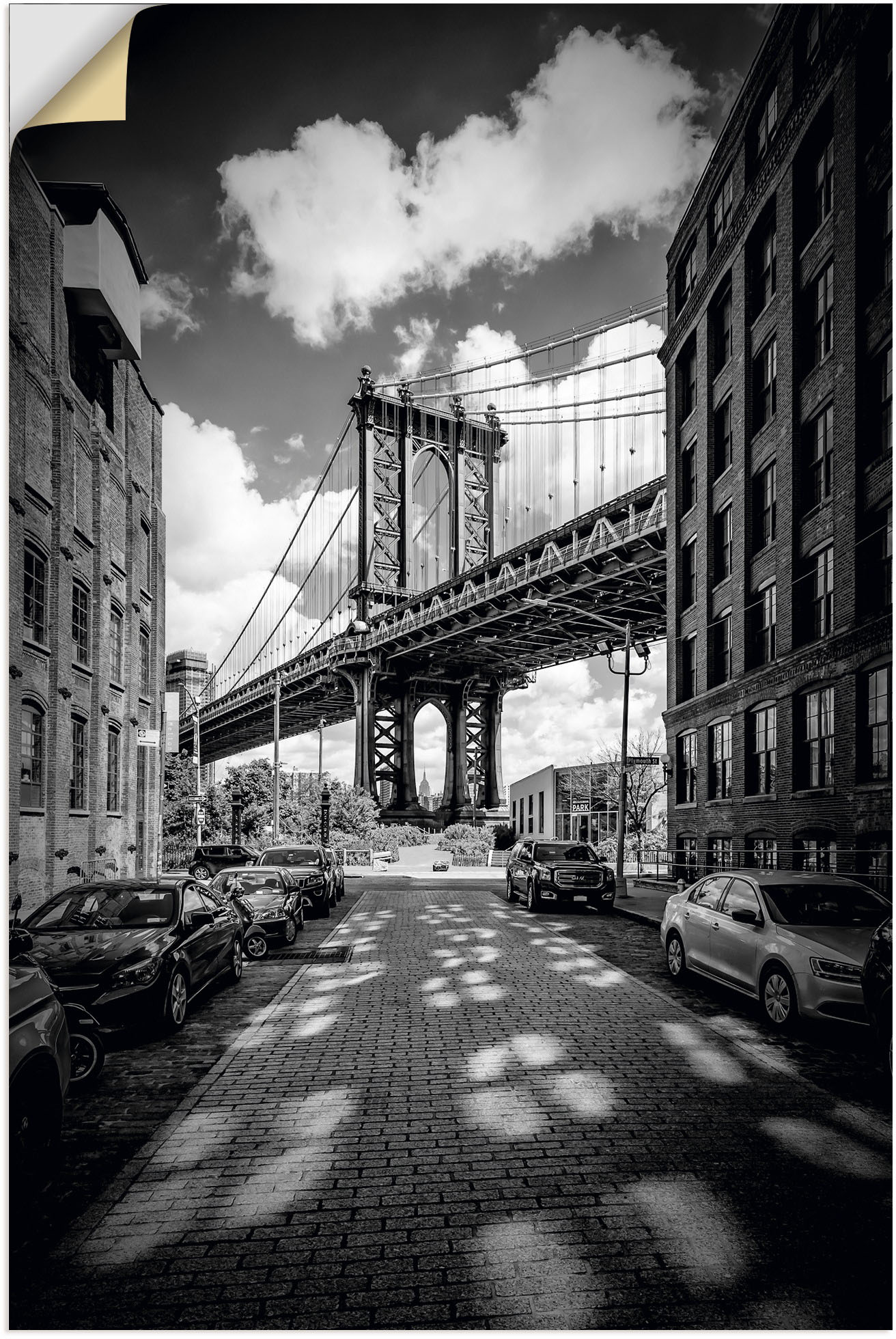 Artland Wandbild »Manhattan Bridge in Brooklyn, New York«, New York, (1 St.), als Leinwandbild, Poster in verschied. Grössen von Artland