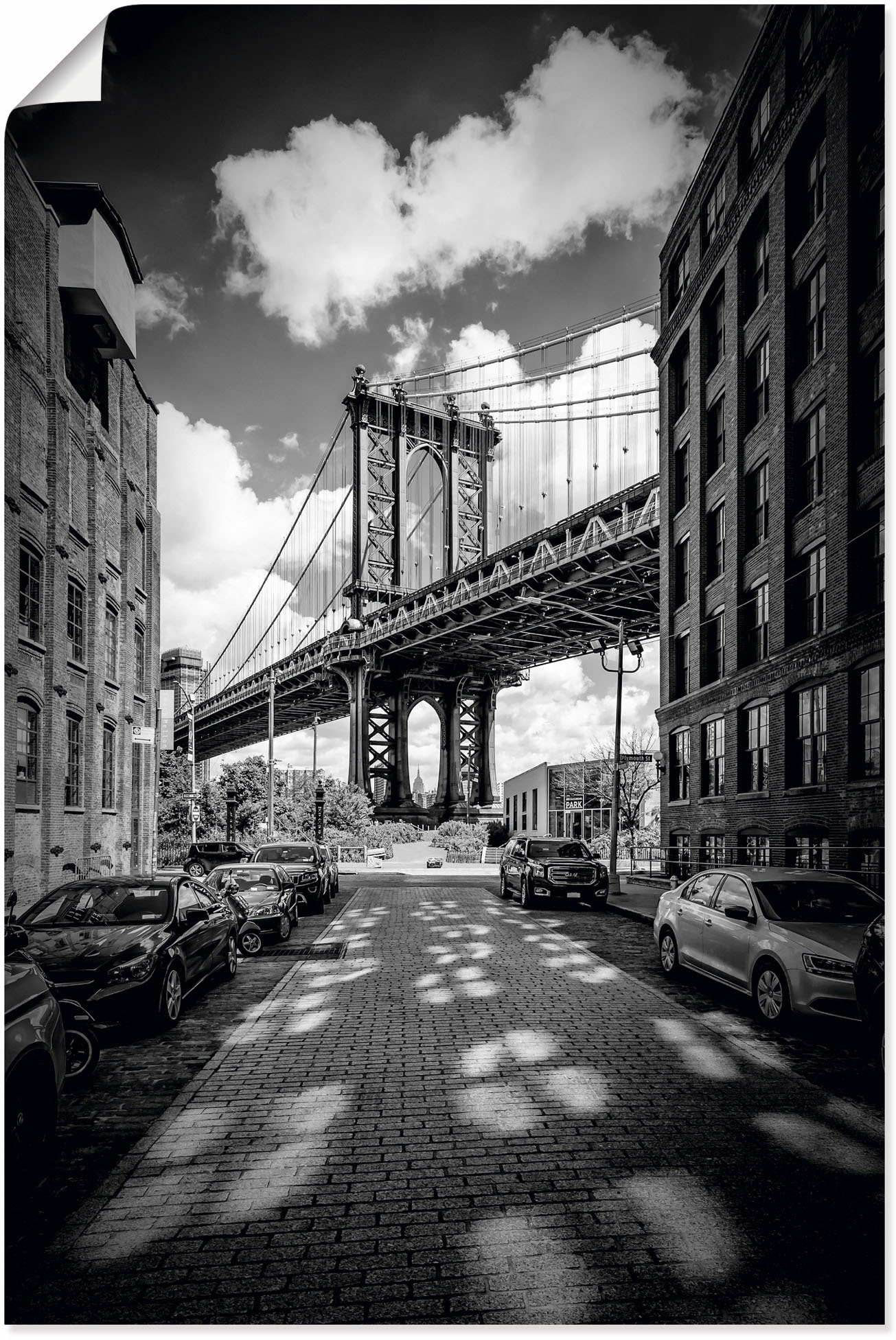 Artland Wandbild »Manhattan Bridge in Brooklyn, New York«, New York, (1 St.), als Leinwandbild, Poster in verschied. Grössen von Artland