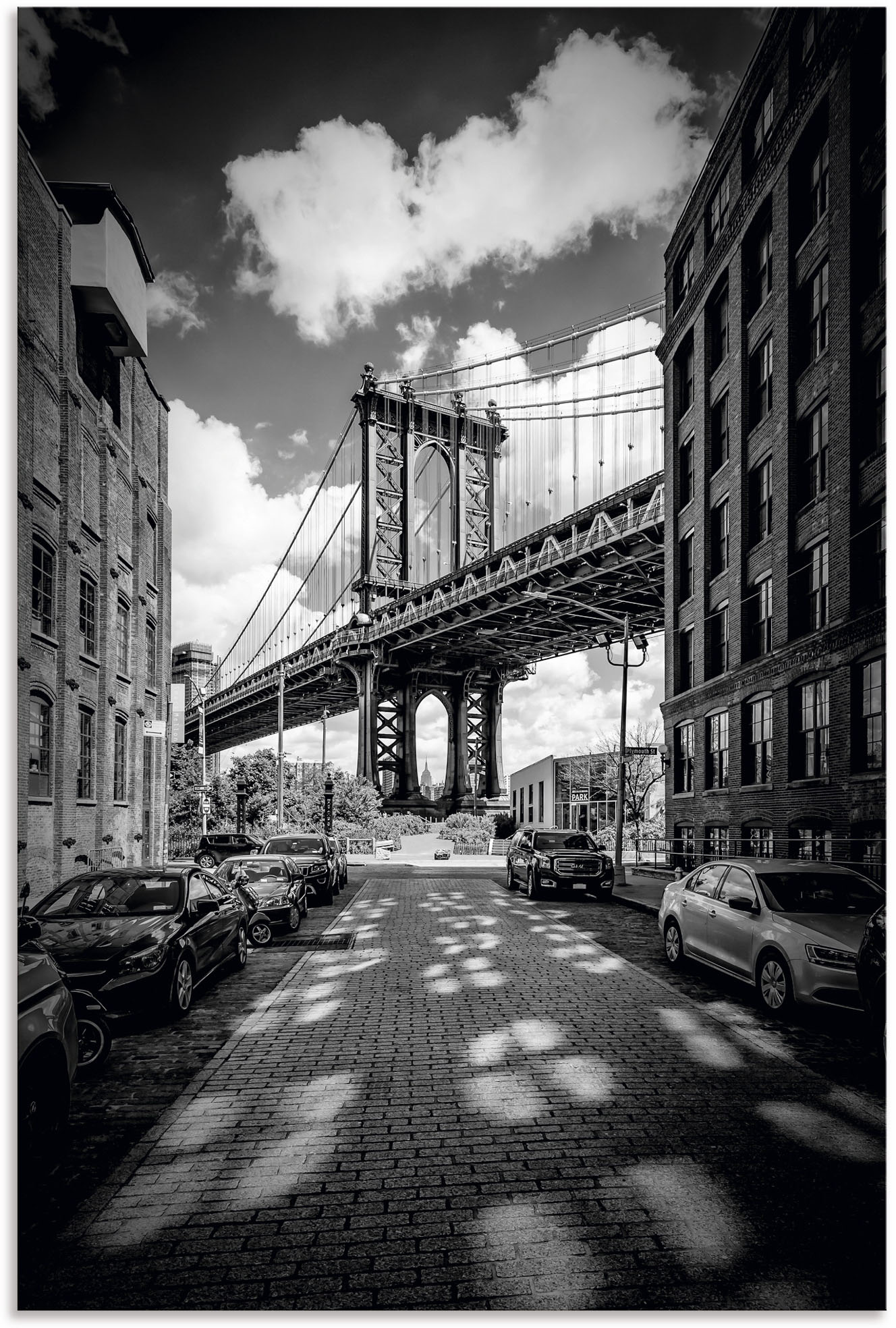 Artland Wandbild »Manhattan Bridge in Brooklyn, New York«, New York, (1 St.), als Leinwandbild, Poster in verschied. Grössen von Artland