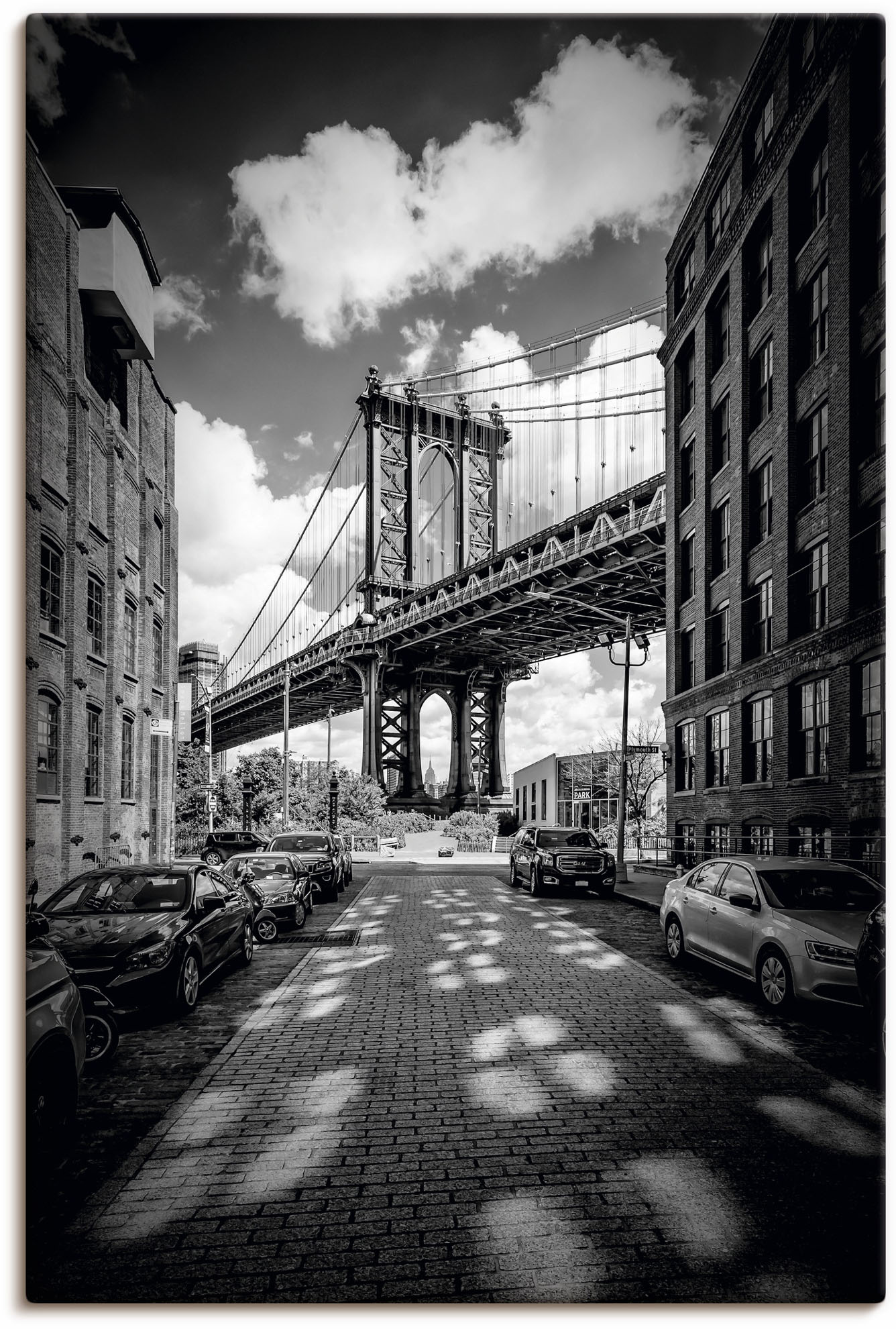 Artland Wandbild »Manhattan Bridge in Brooklyn, New York«, New York, (1 St.), als Leinwandbild, Poster in verschied. Grössen von Artland