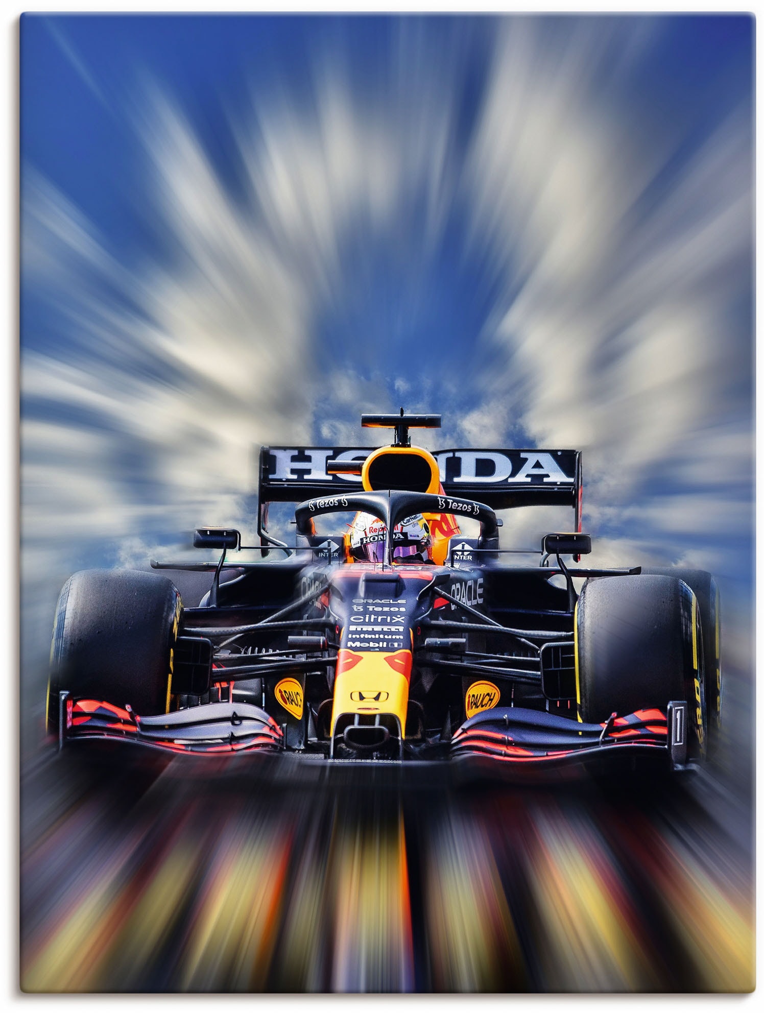 Artland Wandbild »Max Verstappen - Weltmeister der Formel1«, Auto, (1 St.), als Alubild, Outdoorbild, Leinwandbild, Poster, Wandaufkleber von Artland