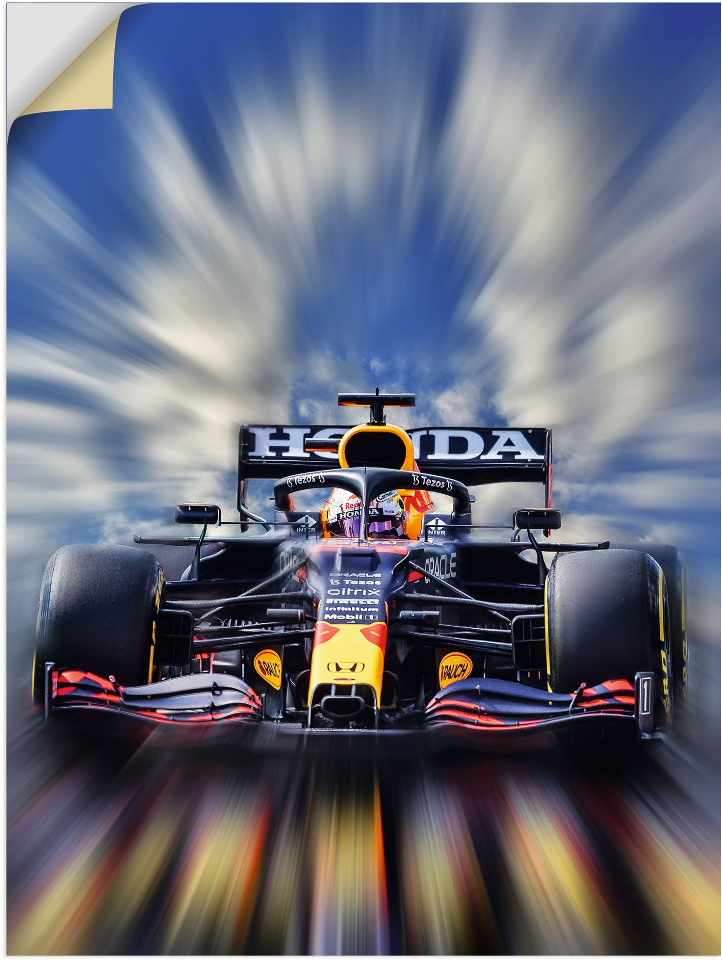 Artland Wandbild »Max Verstappen - Weltmeister der Formel1«, Auto, (1 St.), als Alubild, Outdoorbild, Leinwandbild, Poster, Wandaufkleber von Artland