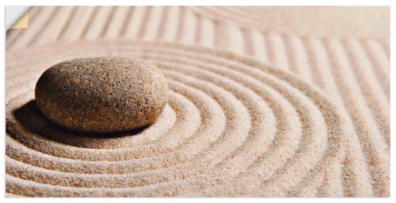 Artland Wandbild »Mini Zen Garten - Sand«, Zen, (1 St.), als Leinwandbild, Poster, Wandaufkleber in verschied. Grössen von Artland