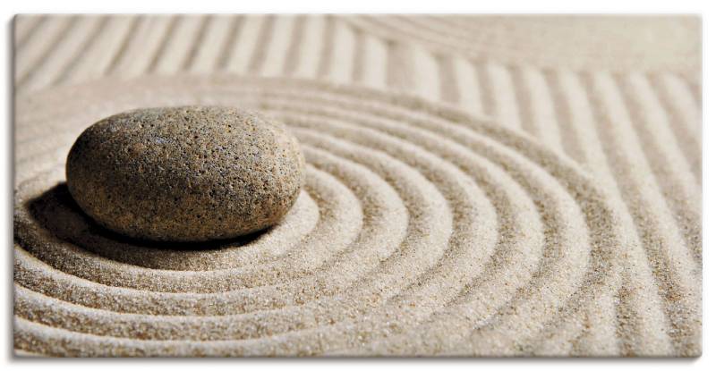 Artland Wandbild »Mini Zen Garten - Sand«, Zen, (1 St.), als Leinwandbild, Poster, Wandaufkleber in verschied. Grössen von Artland