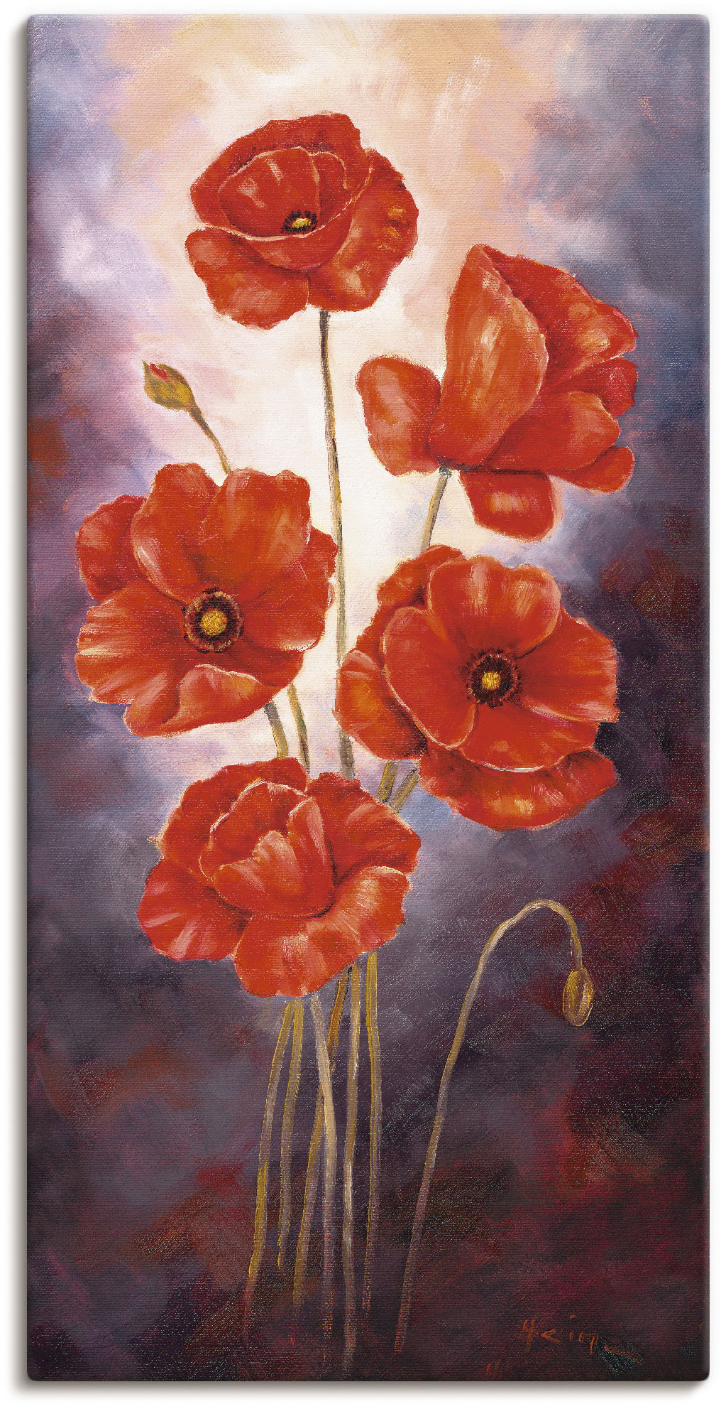 Artland Wandbild »Mohn V«, Blumen, (1 St.), als Leinwandbild, Poster in verschied. Grössen von Artland