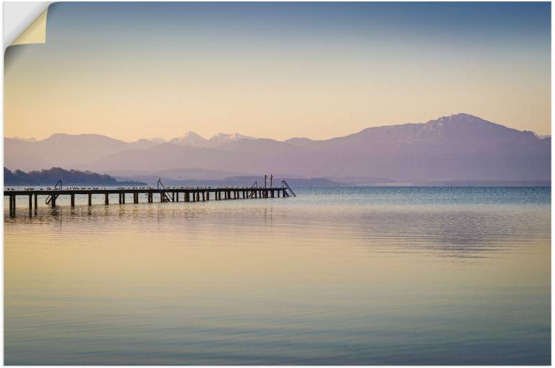 Artland Wandbild »Morgen am Chiemsee«, Seebilder, (1 St.), als Alubild, Outdoorbild, Leinwandbild, Poster in verschied. Grössen von Artland