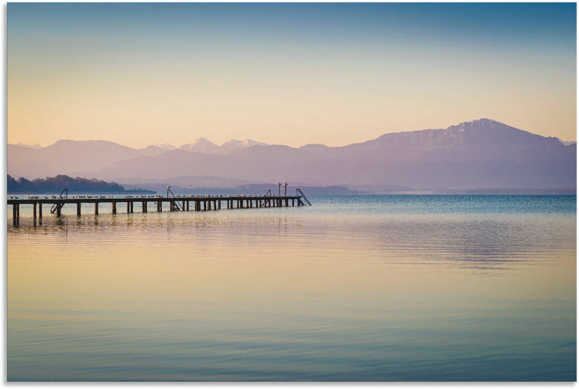 Artland Wandbild »Morgen am Chiemsee«, Seebilder, (1 St.), als Alubild, Outdoorbild, Leinwandbild, Poster in verschied. Grössen von Artland