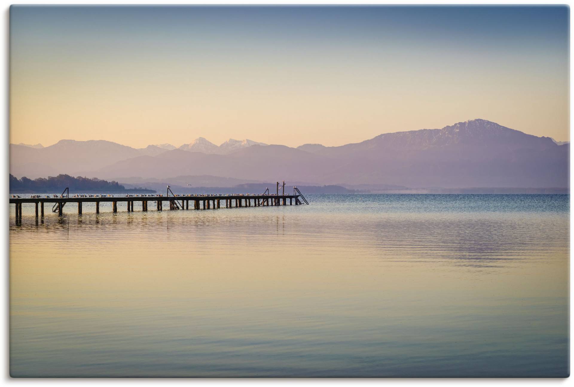 Artland Wandbild »Morgen am Chiemsee«, Seebilder, (1 St.), als Alubild, Outdoorbild, Leinwandbild, Poster in verschied. Grössen von Artland