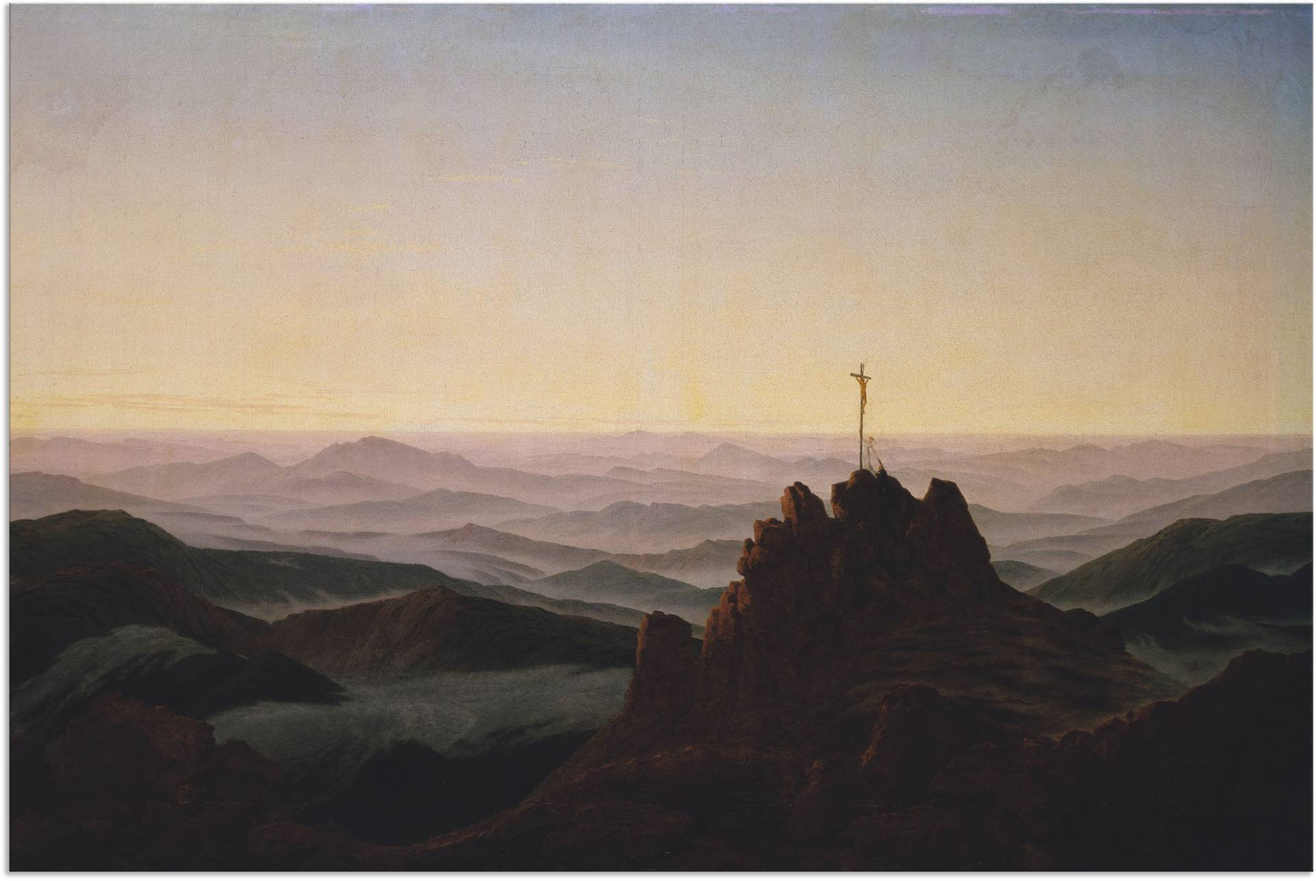 Artland Wandbild »Morgen im Riesengebirge. Um 1810«, Berge, (1 St.), als Alubild, Leinwandbild, Wandaufkleber oder Poster in versch. Grössen von Artland