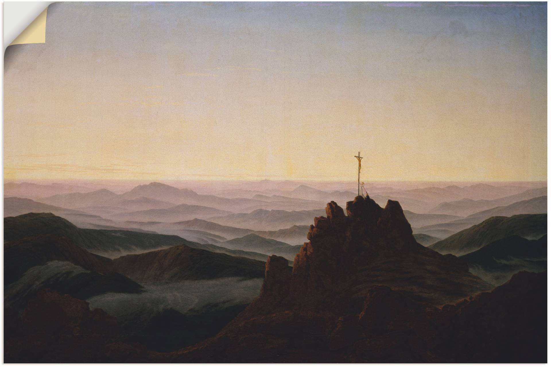 Artland Wandbild »Morgen im Riesengebirge. Um 1810«, Berge, (1 St.), als Alubild, Leinwandbild, Wandaufkleber oder Poster in versch. Grössen von Artland