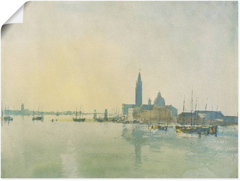 Artland Wandbild »Morgenstimmung in Venedig.«, Europa, (1 St.), als Leinwandbild, Wandaufkleber oder Poster in versch. Grössen von Artland