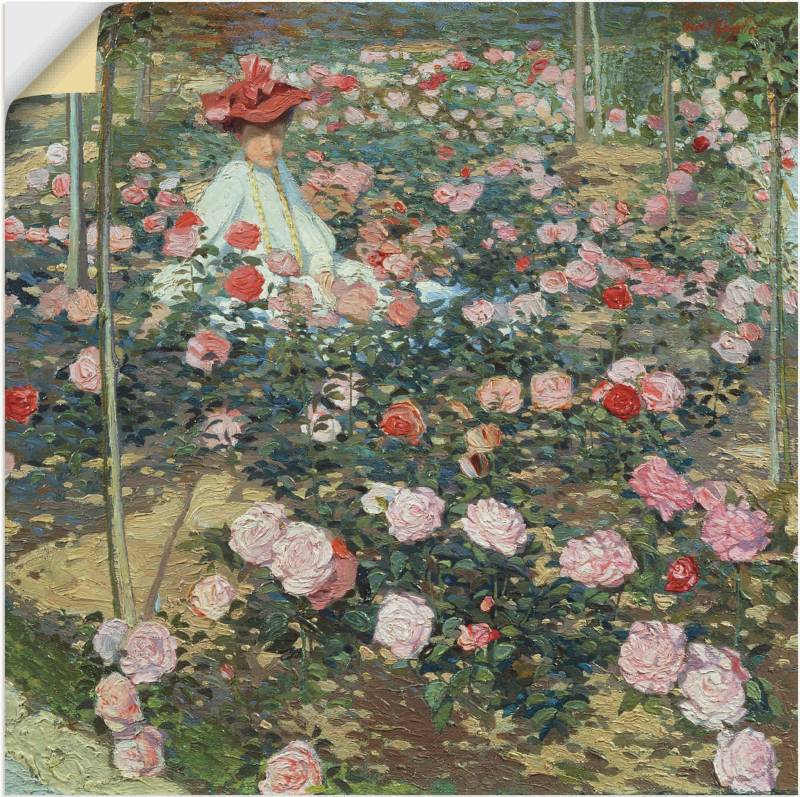 Artland Wandbild »Mrs Ojetti im Rosen Garten«, Gartenbilder, (1 St.), als Alubild, Leinwandbild, Wandaufkleber oder Poster in versch. Grössen von Artland