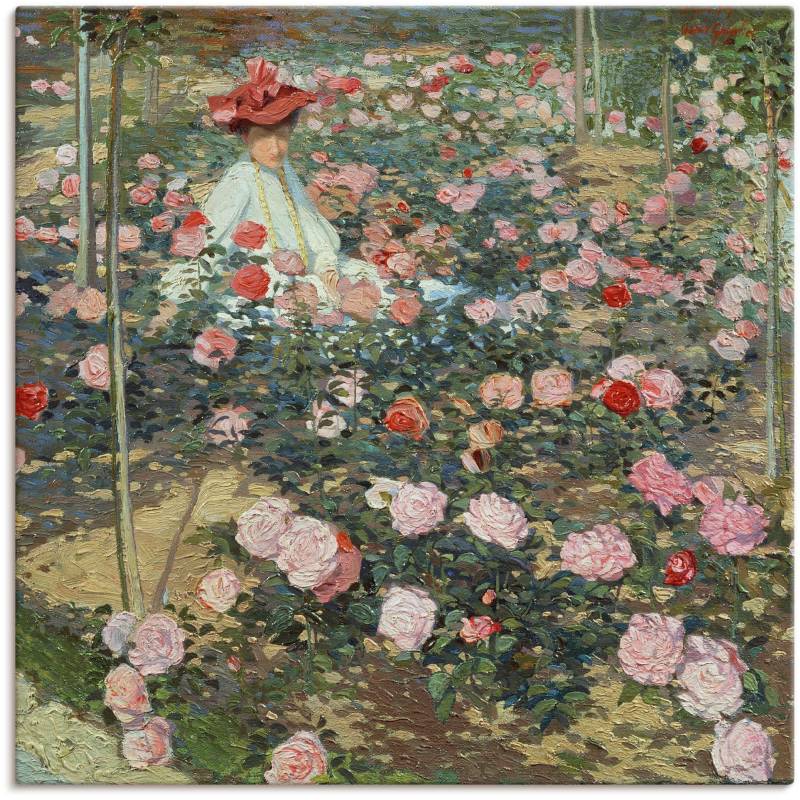 Artland Wandbild »Mrs Ojetti im Rosen Garten«, Gartenbilder, (1 St.), als Alubild, Leinwandbild, Wandaufkleber oder Poster in versch. Grössen von Artland