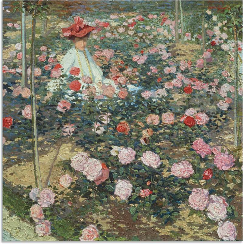 Artland Wandbild »Mrs Ojetti im Rosen Garten«, Gartenbilder, (1 St.), als Alubild, Leinwandbild, Wandaufkleber oder Poster in versch. Grössen von Artland