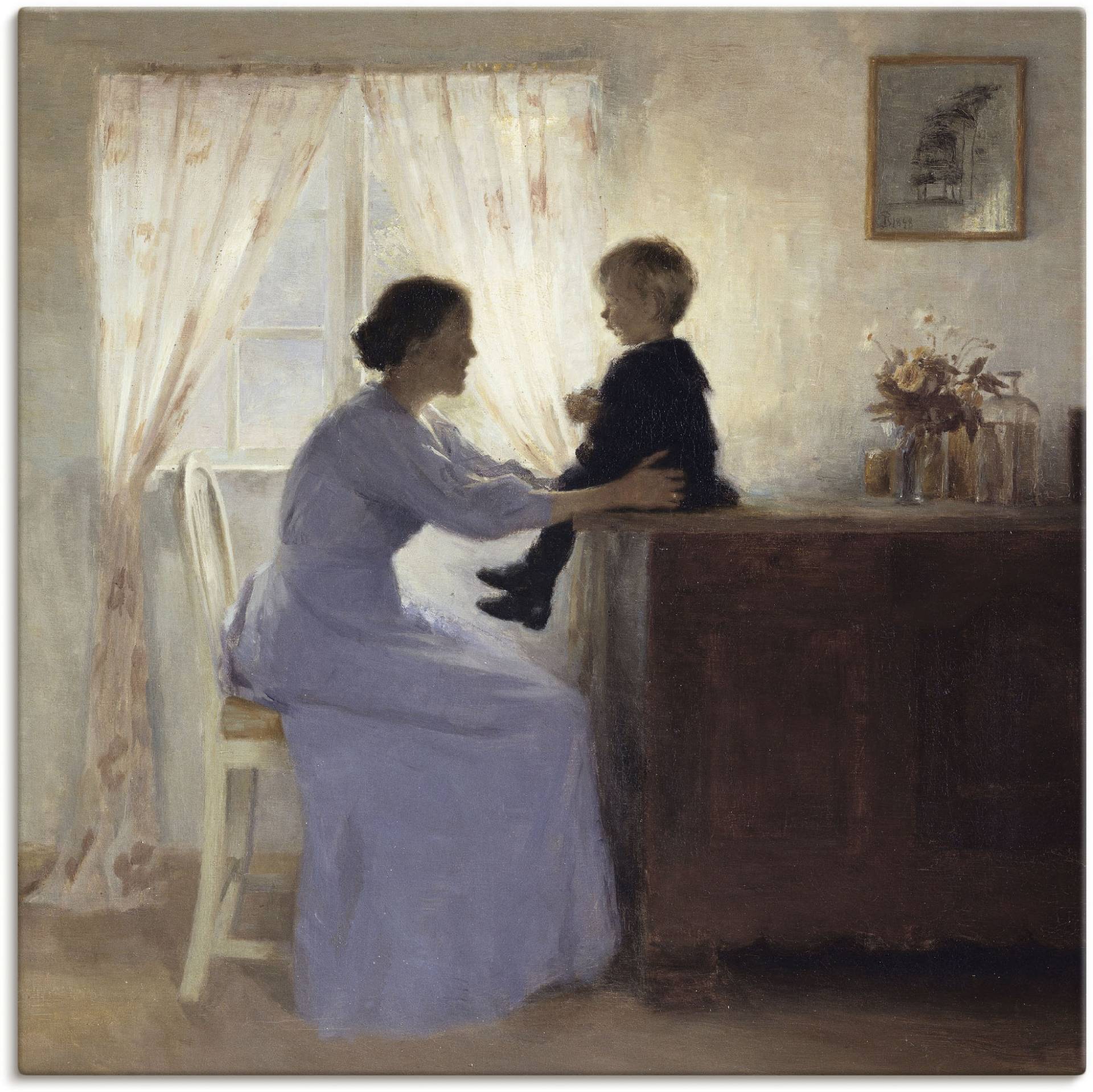 Artland Leinwandbild »Mutter und Kind. 1898«, Frau, (1 St.), auf Keilrahmen gespannt von Artland