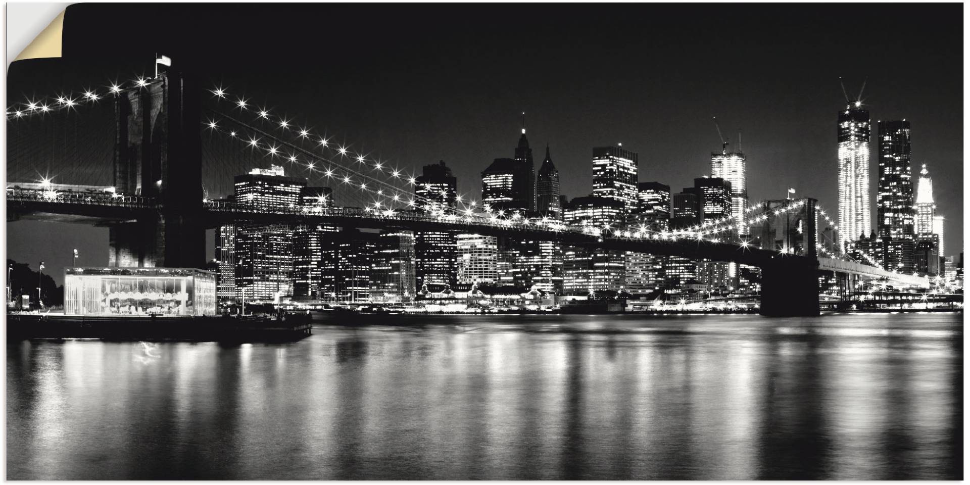 Artland Wandbild »Nächtliche Skyline Manhattan I«, Amerika, (1 St.), als Alubild, Outdoorbild, Leinwandbild, Poster, Wandaufkleber Artland Wandbild »Nächtliche Skyline Manhattan I«, Amerika, (1 St.), als Alubild, Outdoorbild, Leinwandbild, Poster, Wandaufkleber von Artland