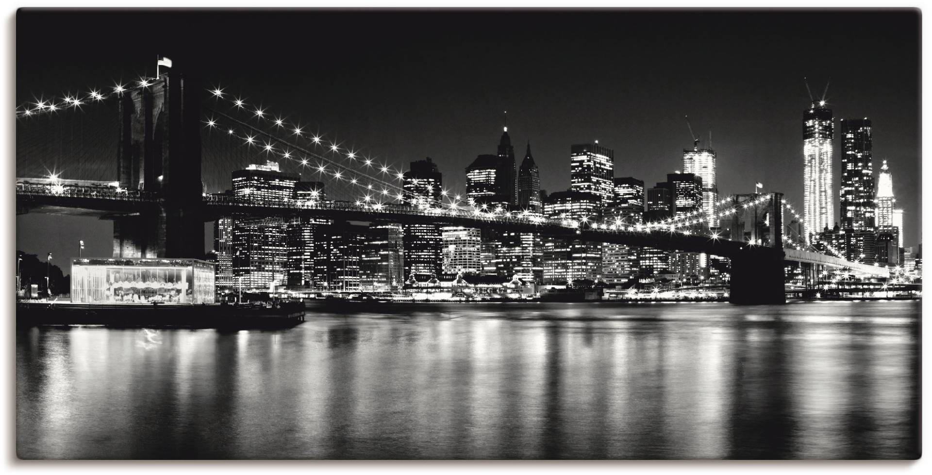 Artland Wandbild »Nächtliche Skyline Manhattan I«, Amerika, (1 St.), als Alubild, Outdoorbild, Leinwandbild, Poster, Wandaufkleber Artland Wandbild »Nächtliche Skyline Manhattan I«, Amerika, (1 St.), als Alubild, Outdoorbild, Leinwandbild, Poster, Wandaufkleber von Artland