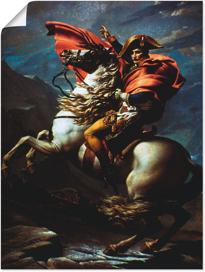 Artland Wandbild »Napoleon überquert die Alpen, 1800 II«, Menschen, (1 St.), als Alubild, Leinwandbild, Wandaufkleber oder Poster in versch. Grössen von Artland