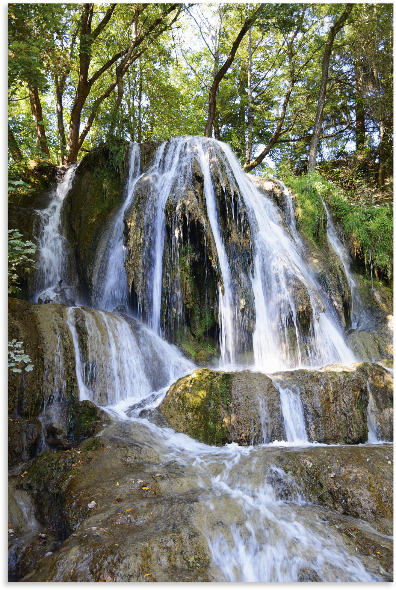 Artland Wandbild »Naturdenkmäler Lucansky Travertin«, Wasserfallbilder, (1 St.), als Alubild, Leinwandbild, Wandaufkleber oder Poster in versch. Grössen von Artland