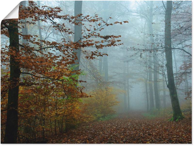 Artland Wandbild »Nebel im Herbstwald«, Wald, (1 St.), als Leinwandbild, Poster, Wandaufkleber in verschied. Grössen von Artland