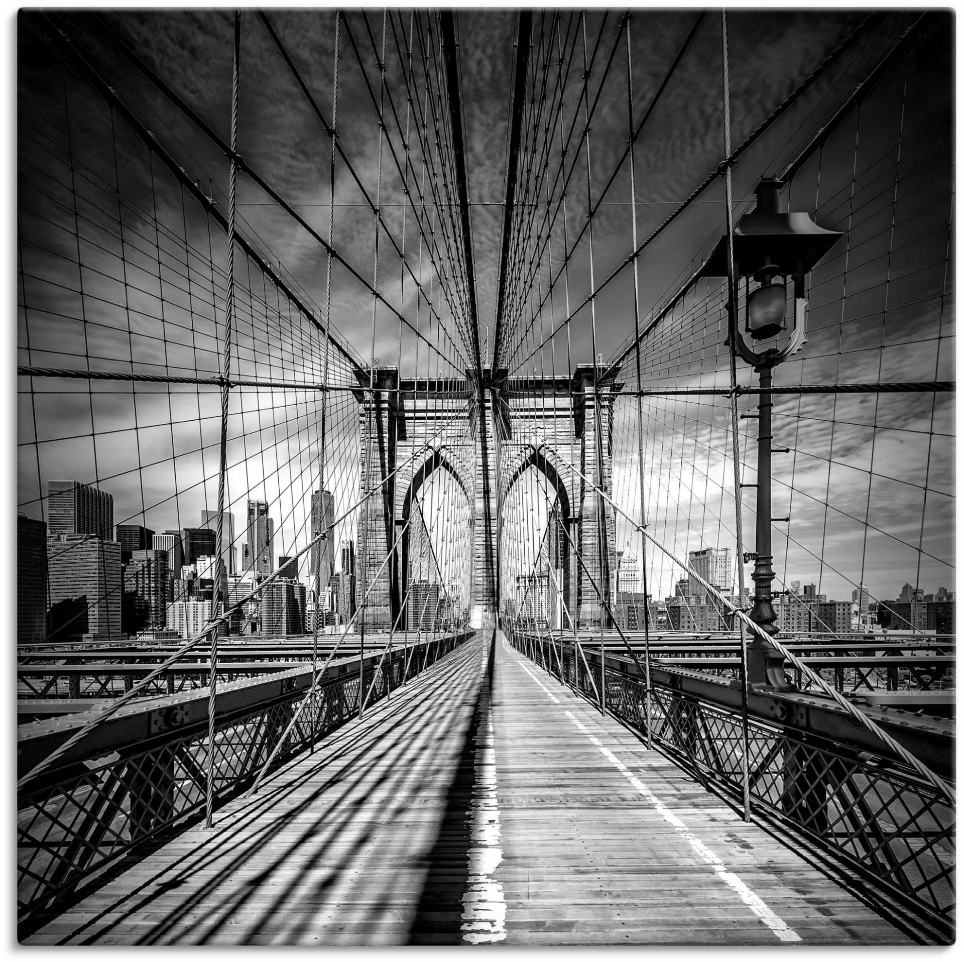 Artland Wandbild »New York City Brooklyn Bridge«, Amerika, (1 St.), als Alubild, Outdoorbild, Leinwandbild, Poster in verschied. Grössen von Artland