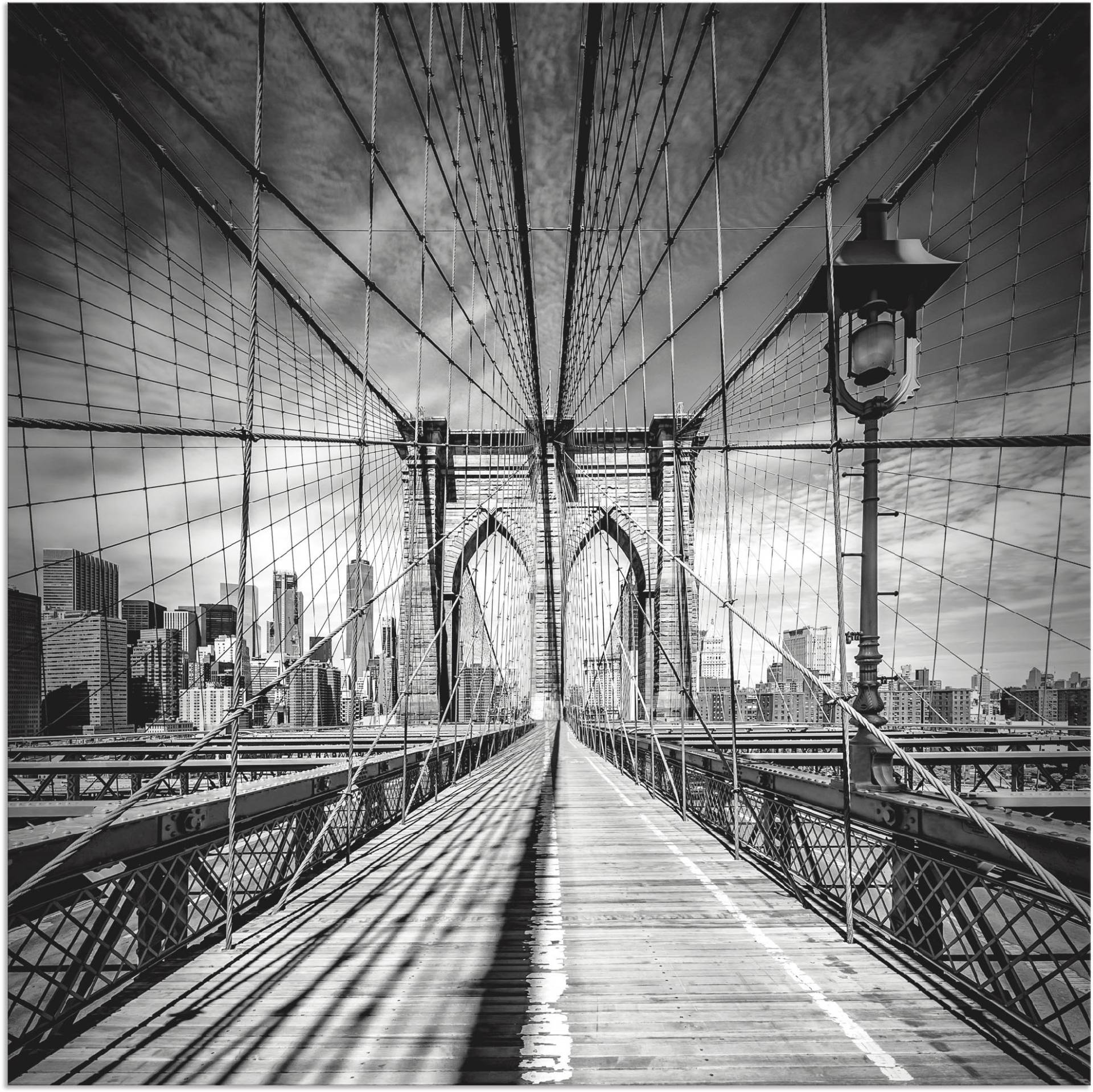 Artland Wandbild »New York City Brooklyn Bridge«, Amerika, (1 St.), als Alubild, Outdoorbild, Leinwandbild, Poster in verschied. Grössen von Artland