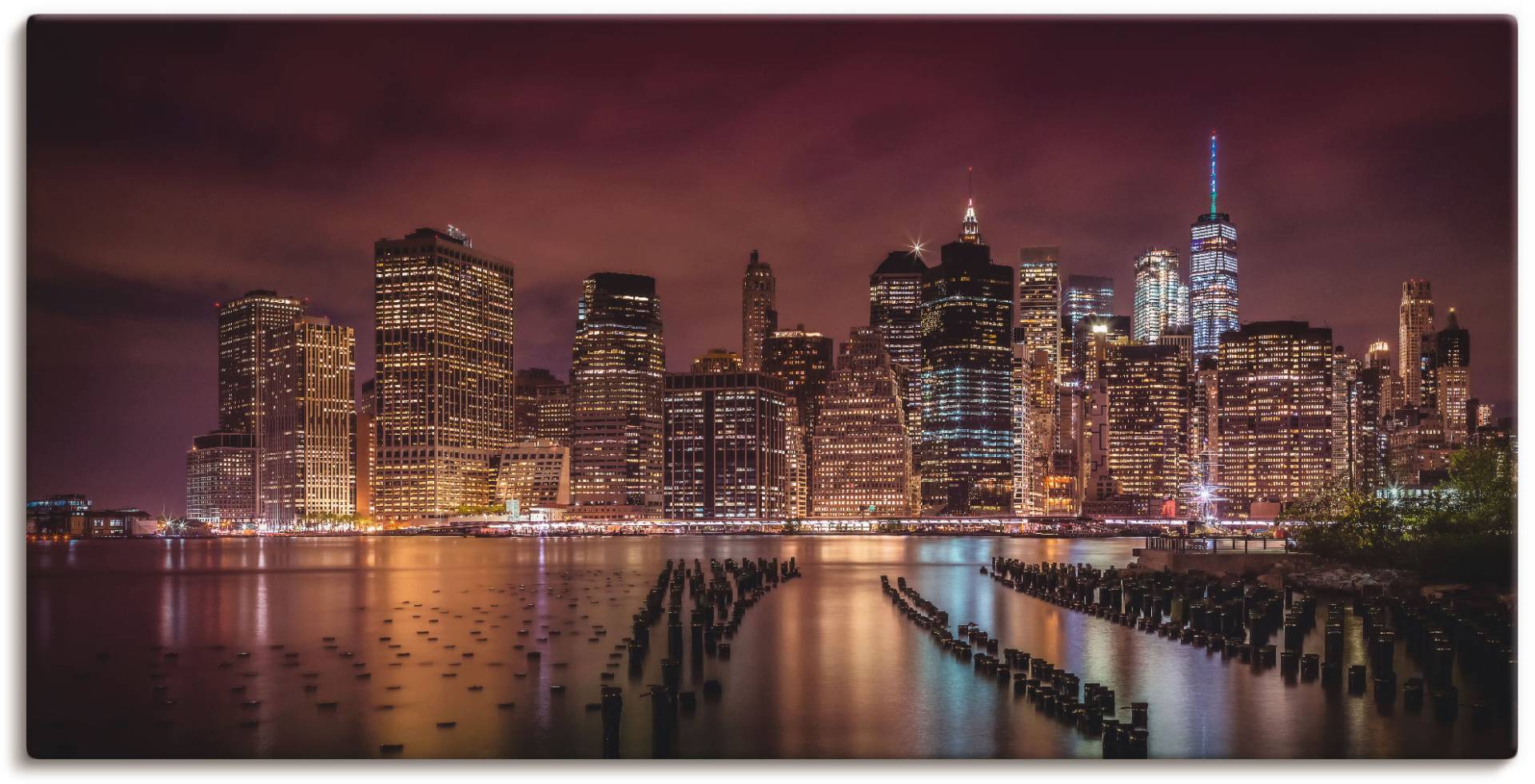 Artland Wandbild »New York City Impression bei Nacht«, Amerika, (1 St.), als Alubild, Outdoorbild, Leinwandbild in verschied. Grössen Artland Wandbild »New York City Impression bei Nacht«, Amerika, (1 St.), als Alubild, Outdoorbild, Leinwandbild in verschied. Grössen von Artland