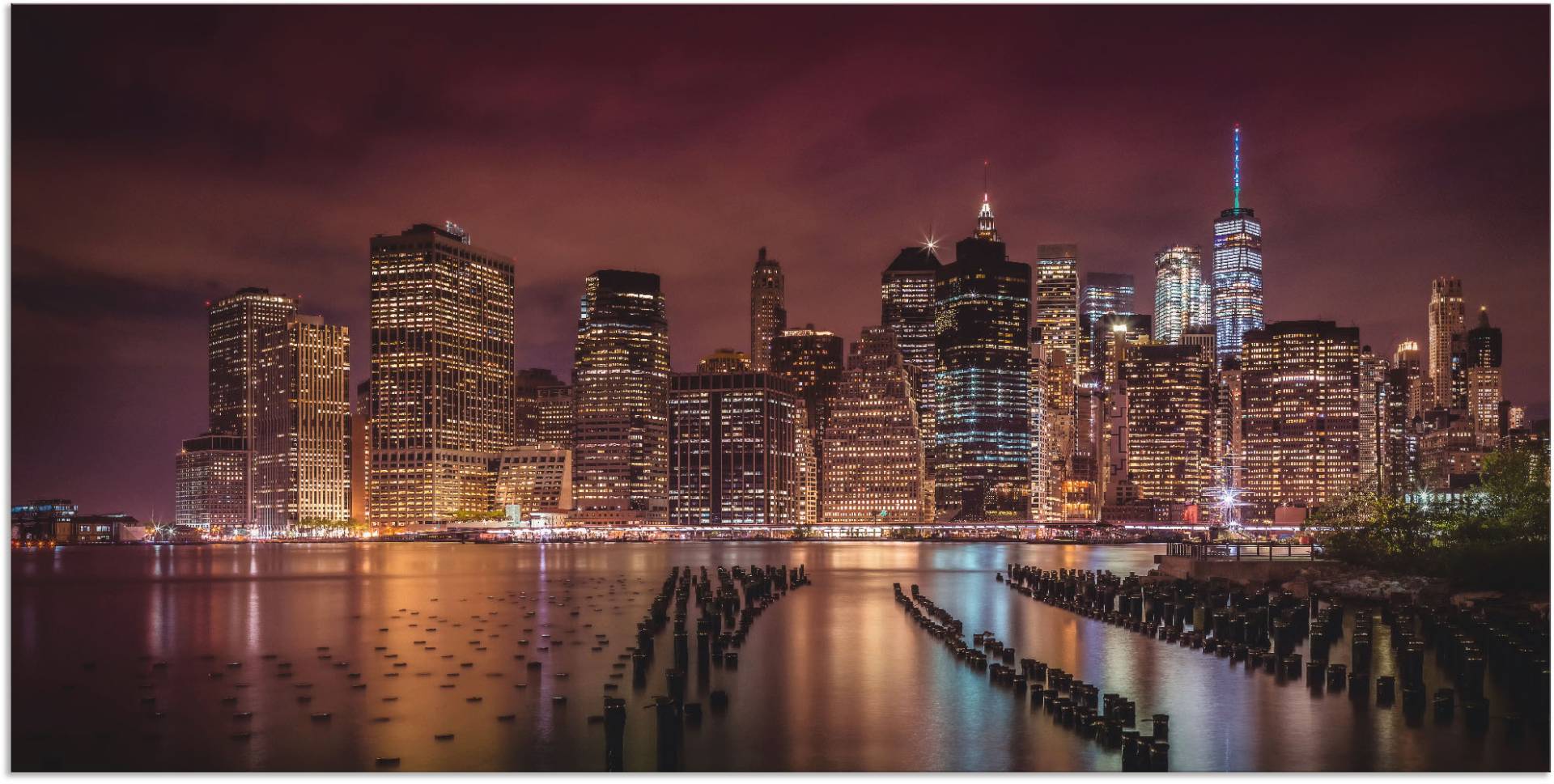 Artland Wandbild »New York City Impression bei Nacht«, Amerika, (1 St.), als Alubild, Outdoorbild, Leinwandbild in verschied. Grössen Artland Wandbild »New York City Impression bei Nacht«, Amerika, (1 St.), als Alubild, Outdoorbild, Leinwandbild in verschied. Grössen von Artland