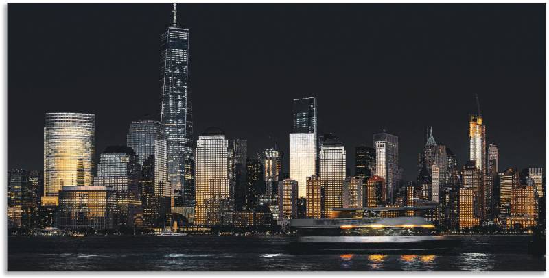 Artland Wandbild »New York Financial Distrikt«, New York, (1 St.), als Alubild, Outdoorbild, Leinwandbild in verschied. Grössen von Artland