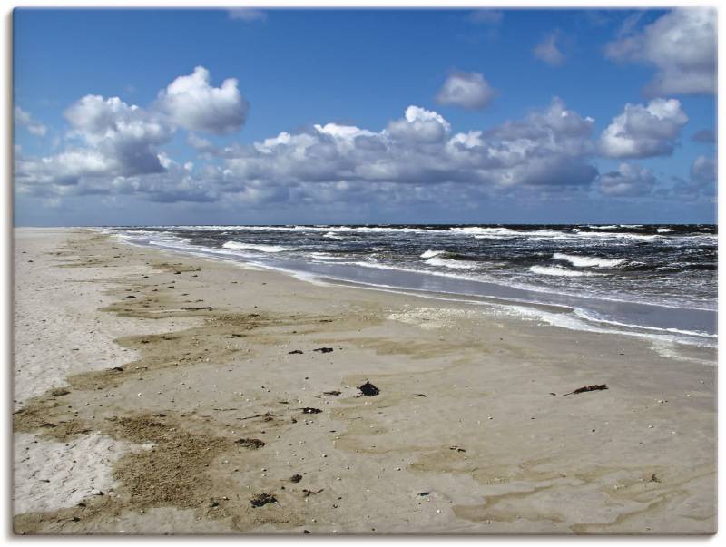 Artland Leinwandbild »Nordsee - Urlaubsfeeling pur«, Strand, (1 St.), auf Keilrahmen gespannt von Artland