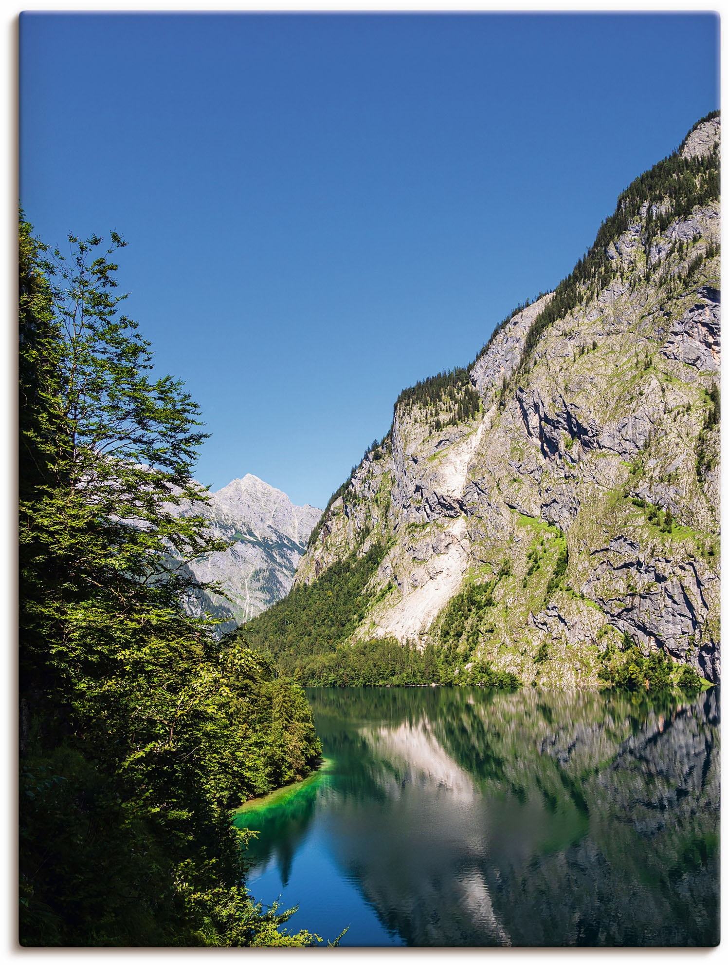 Artland Wandbild »Obersee Berchtesgadener Land in Bayern«, Berge & Alpenbilder, (1 St.), als Alubild, Outdoorbild, Wandaufkleber in verschied. Grössen von Artland